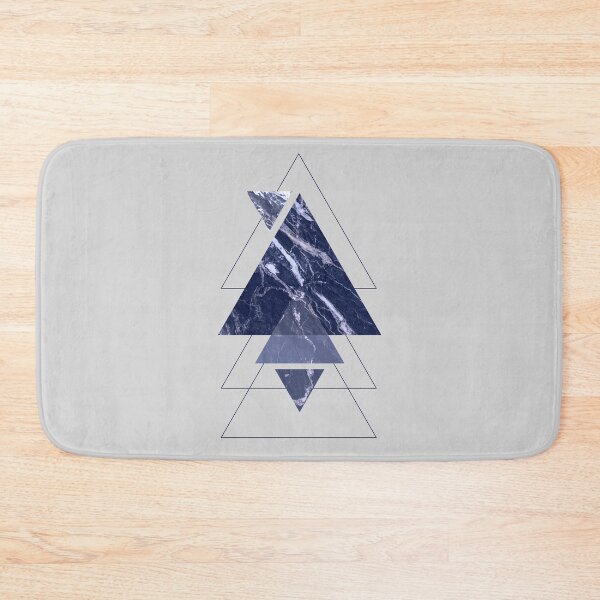 Item preview, Navy Blue Marble Triangles designed and sold by TamGustam.