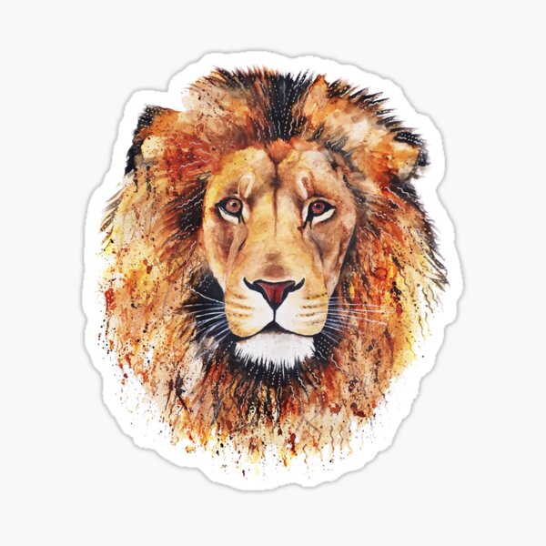 Item preview, Orange Lion designed and sold by colorsofthewild.