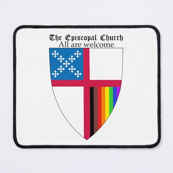 Item preview, Episcopal Church Shield with 8 Colours Rainbow Pride 2 designed and sold by litmusician.