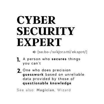 Imagen de la obra Cyber Security Expert Definition Funny Computer Hacking Professional de InitialModel