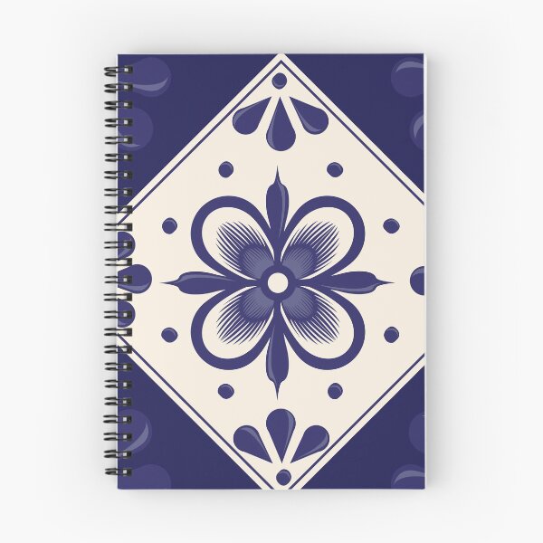 Item preview, Blue Talavera Tile, Abstract flower by Akbaly designed and sold by Akbaly.