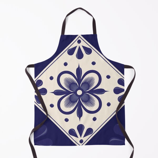 Item preview, Blue Talavera Tile, Abstract flower by Akbaly designed and sold by Akbaly.
