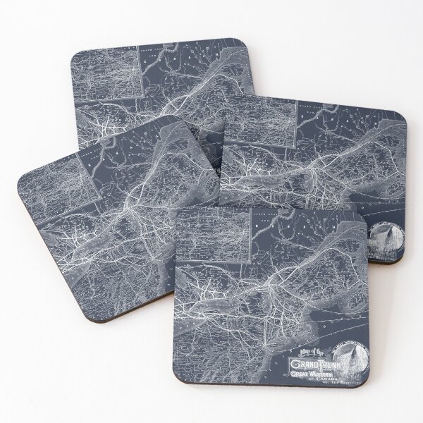 Item preview, 1885 Grand Trunk Railway Map designed and sold by Gin  Neko.