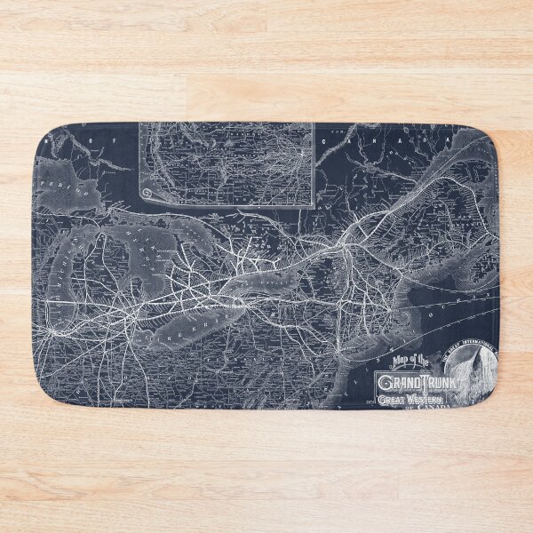 Item preview, 1885 Grand Trunk Railway Map designed and sold by Gin  Neko.