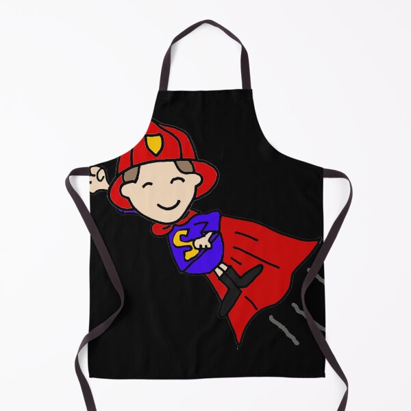 Item preview, Funny Fireman Superhero Cartoon designed and sold by Nature's Fancy.