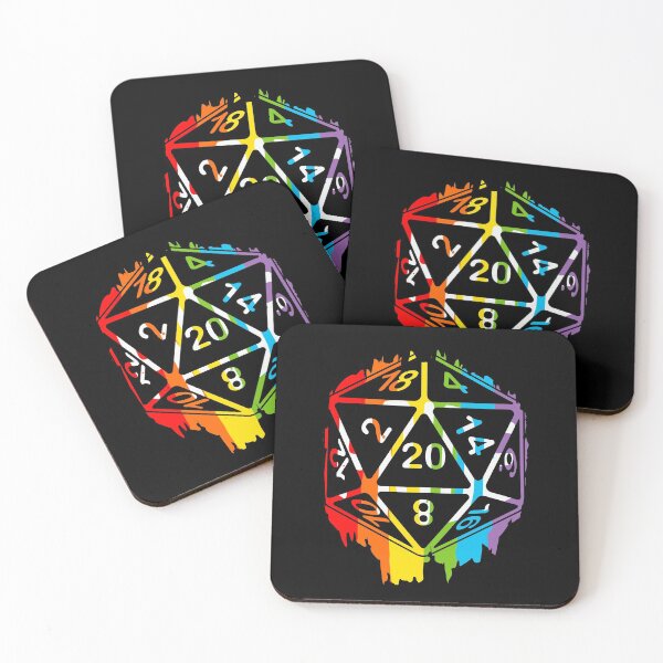 Item preview, LGBTQ Gay Pride Critical Hit d20 Polyhedral Dice Design designed and sold by Candlewood Museum & Gift Shoppe.