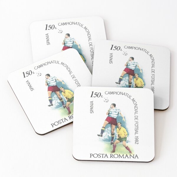 Item preview, World Cup Spain 1982 Romanian Stamp #4  designed and sold by OrangePyramid.