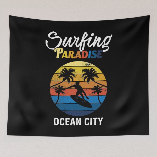 Item preview, Ocean City Surfing Paradise Beach Vacation design designed and sold by jakehughes2015.