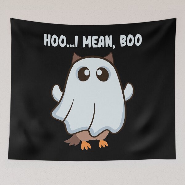 Item preview, Ghost Owl Hoo I Mean Boo Halloween designed and sold by creativebrother.