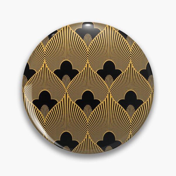 Item preview, Art Deco-Style Gold-Hues And Black Romantic Pattern designed and sold by DEC02.