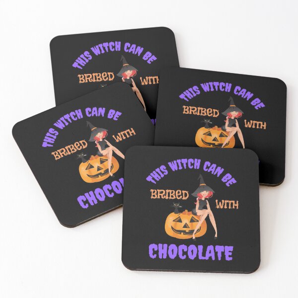 Item preview, This Witch Can Be Bribed With Chocolate designed and sold by WoodburyLake.