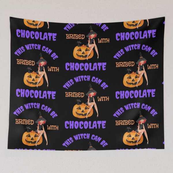 Item preview, This Witch Can Be Bribed With Chocolate designed and sold by WoodburyLake.