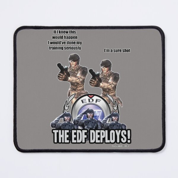 Item preview, Earth Defense Force Ranger talk If I knew this would happen EDF E.D.F. designed and sold by katydubu.