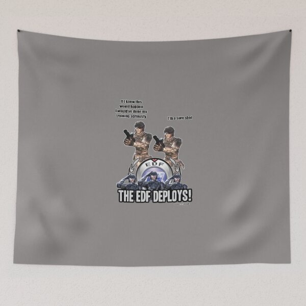 Item preview, Earth Defense Force Ranger talk If I knew this would happen EDF E.D.F. designed and sold by katydubu.