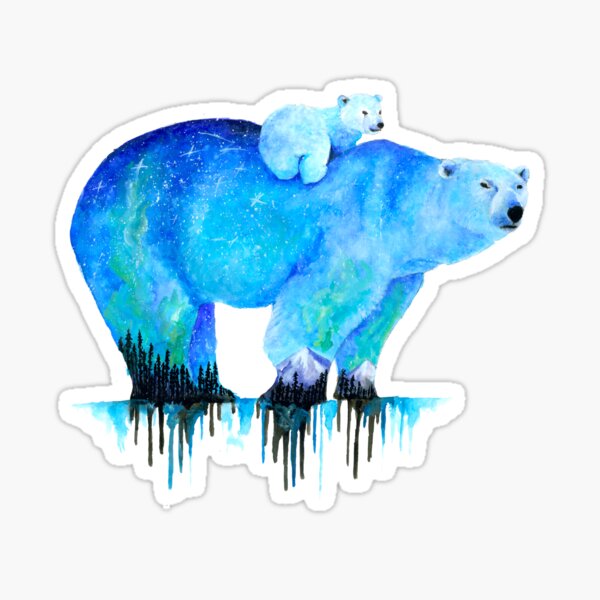 Polar Bear Sticker: Eco Friendly Stickers – PML Studios