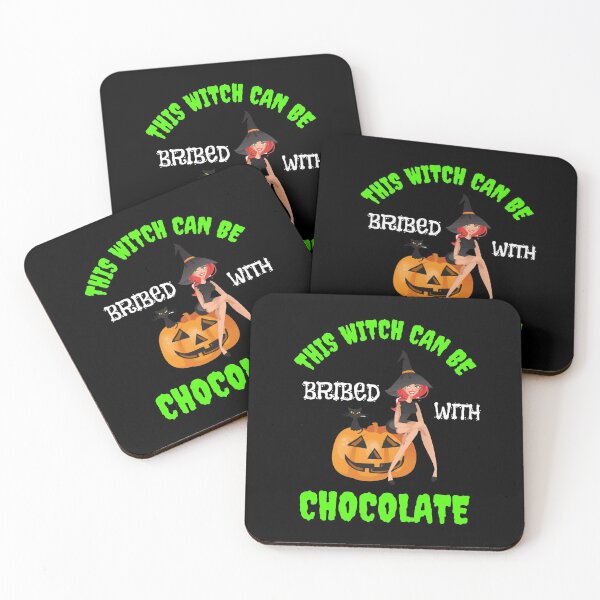 Item preview, This Witch Can Be Bribed With Chocolate designed and sold by WoodburyLake.