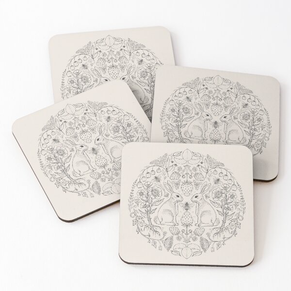 Item preview, Folk Rabbits Garden Circle  designed and sold by Stacy Similia.