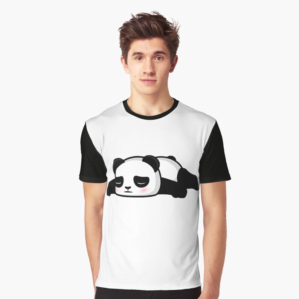 t-shirt com desenho de panda triste - TenStickers