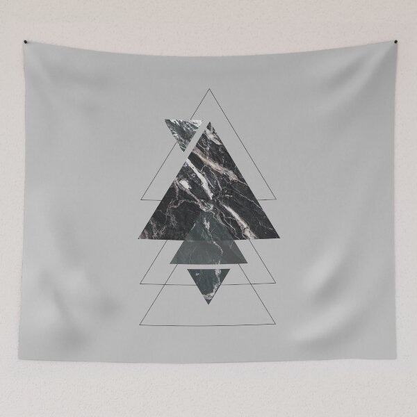 Item preview, Black Marble Triangles designed and sold by TamGustam.