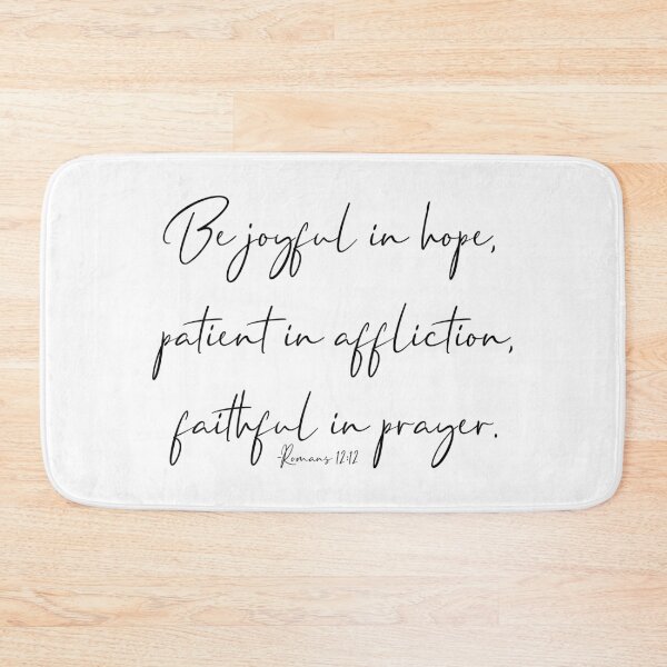 Item preview, Be Joyful In Hope Patient In Affliction, Romans 12:12, Scripture Art, Bible Verse, Christian Gift designed and sold by aenaonartwork.