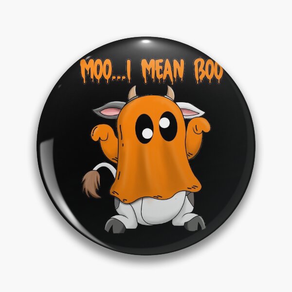 Item preview, Cute Ghost Cow Moo I Mean Boo Halloween Gift ORANGE designed and sold by mouhiblaw.