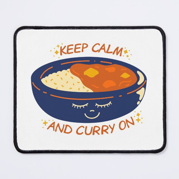 Item preview, KEEP CALM AND CURRY (CARRY) ON! designed and sold by billionairebrnd.