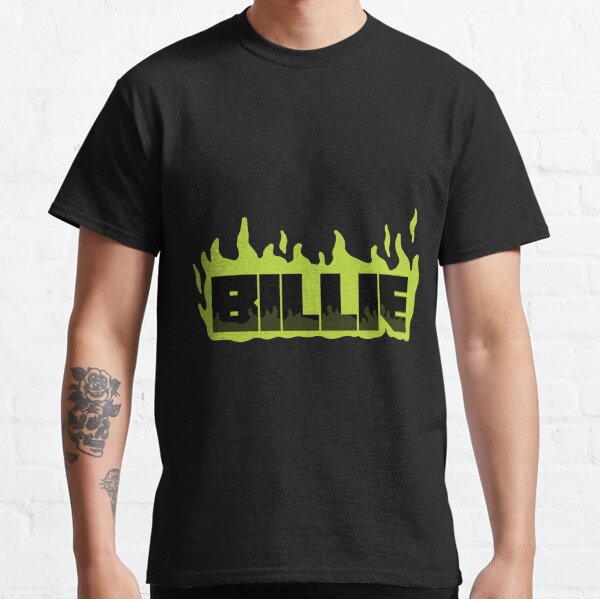 Billie eilish store green fire shirt