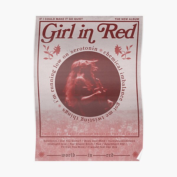 Girl in Red If I Could Make it Go Quiet Album Tracklist Poster
