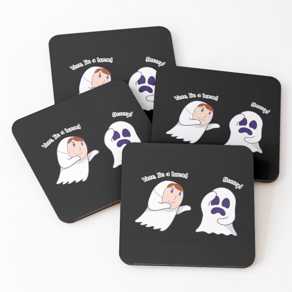 Item preview, Wooo I'm a human ghost design designed and sold by IncognitumArt.