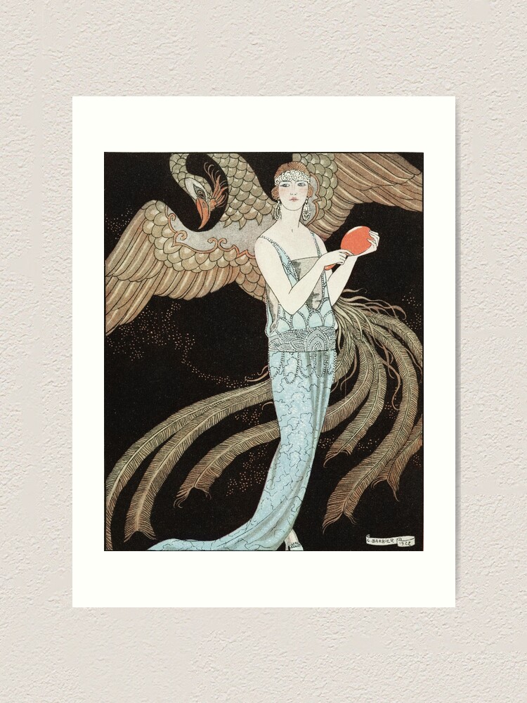 French Art Deco "Sortilges: Evening dress, de Beer" (1922) by George  Barbier" Art Print for Sale by Designedbysm | Redbubble