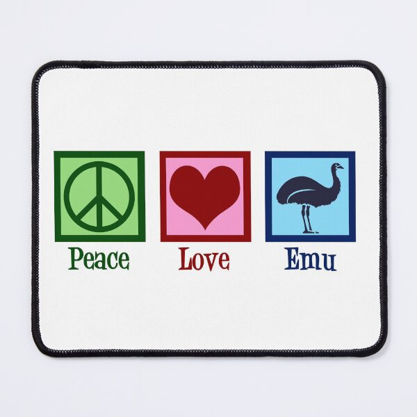 Item preview, Peace Love Emu designed and sold by Epic Love Designs.