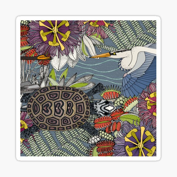 marsh NC blue slate Sticker