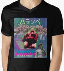 Vaporwave Harambe Men's V-Neck T-Shirt