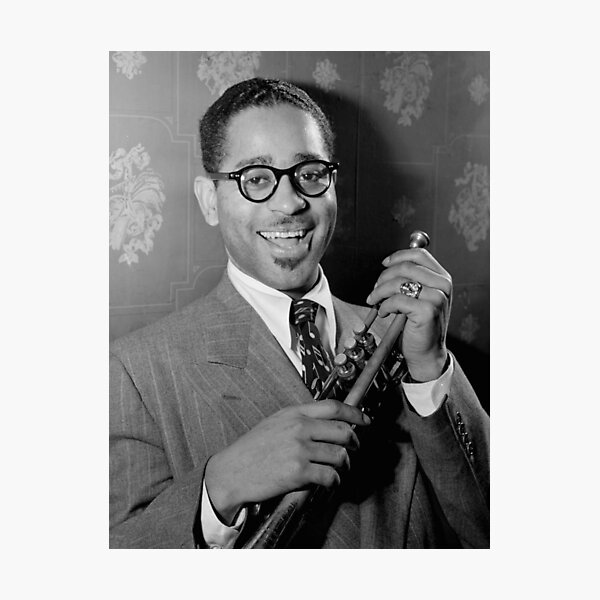 Dizzy Gillespie, American Jazz Musician With His Trumpet Photographic Print
