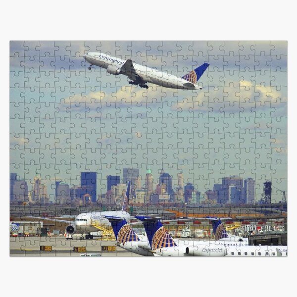 Airplane Landing on Runway Sunrise Jigsaw Puzzle 100 Pieces 8.75" X 11.25" Piece 
