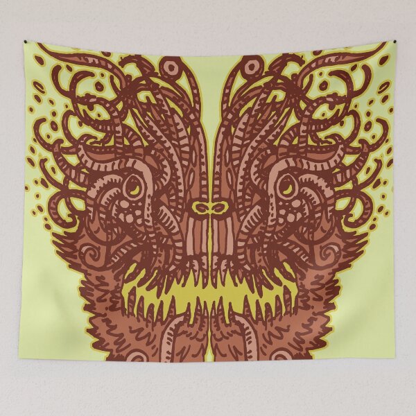 Item preview, face of a fantastic creature from another world designed and sold by duxpavlic.