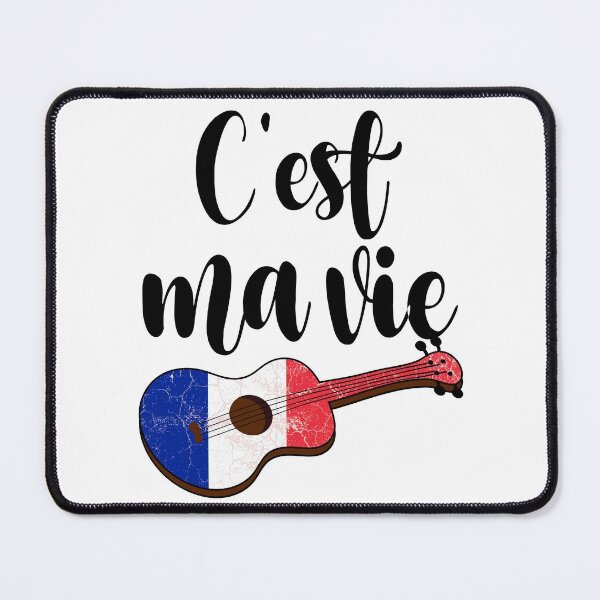 Item preview, C'est ma vie, Ukulele with the French flag designed and sold by DeliriousSteve.