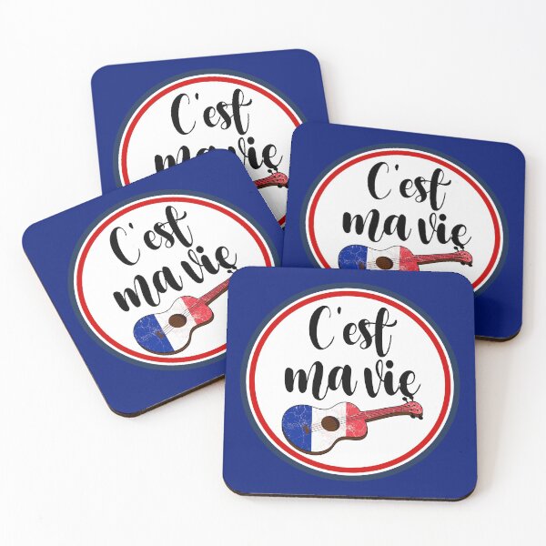 Item preview, C'est ma vie, Ukulele with the French flag designed and sold by DeliriousSteve.
