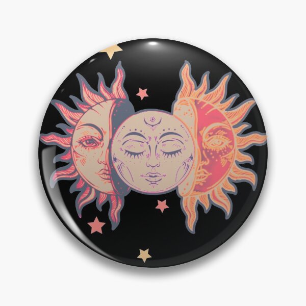 Item preview, Star child of the moon and sun (black bg, matte 1 version) designed and sold by VantaTheArtist.