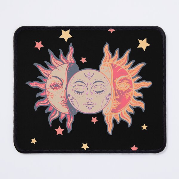 Item preview, Star child of the moon and sun (black bg, matte 1 version) designed and sold by VantaTheArtist.