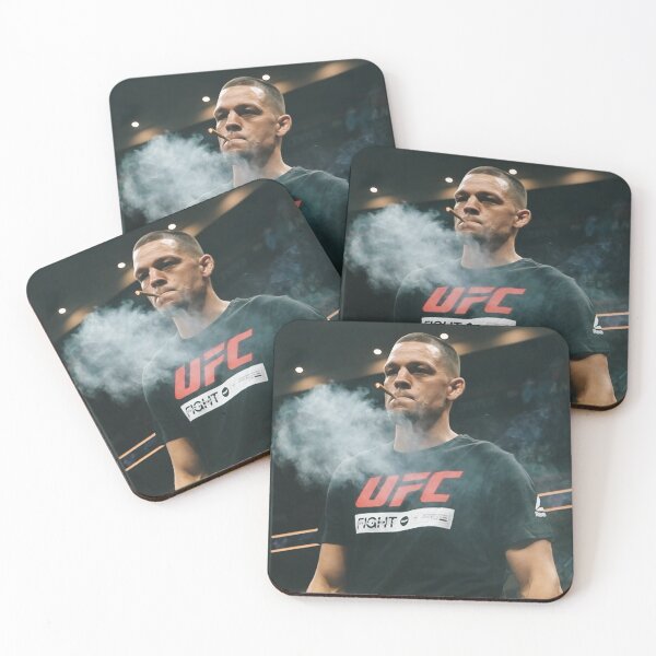 Item preview, Nate Diaz blazing at open UFC workout designed and sold by PlanetMMA.