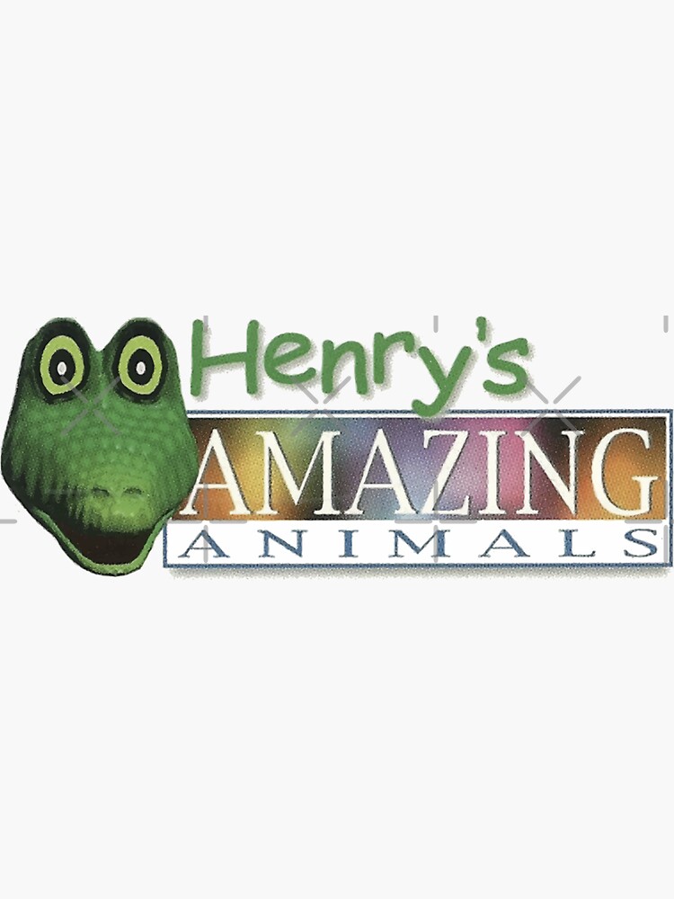 "Henry's Amazing Animals Sticker" Sticker for Sale by cackleofhyenas