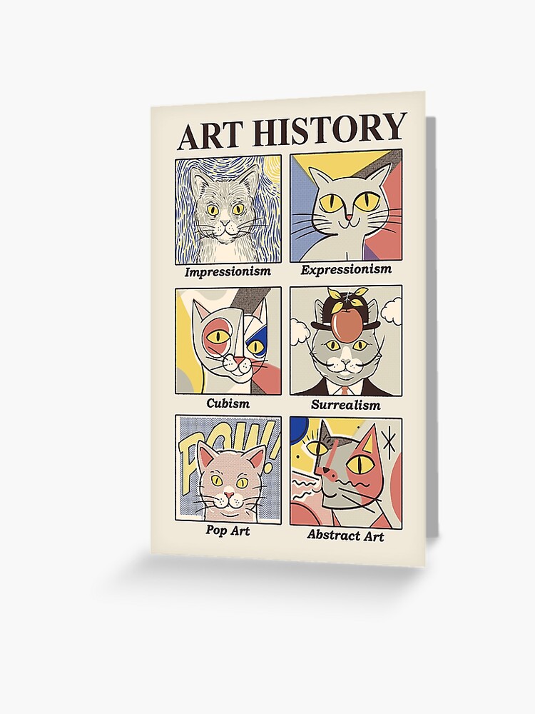 Thumbnail 1 of 2, Greeting Card, Art History designed and sold by thiagocorream.