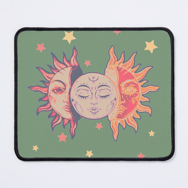 Item preview, Star child of the moon and sun (matte greyish green bg, matte 1 version) designed and sold by VantaTheArtist.