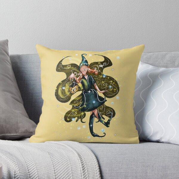 Leandra The Lamps, Lanterns & Feeders Fairy™ Throw Pillow