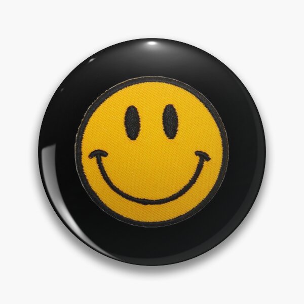 Item preview, Smiley Happy Patch | Happy Face | Black | designed and sold by HappyFaceCo.