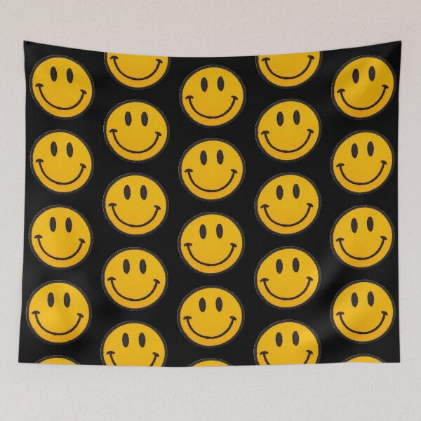 Item preview, Smiley Happy Patch | Happy Face | Black | designed and sold by HappyFaceCo.