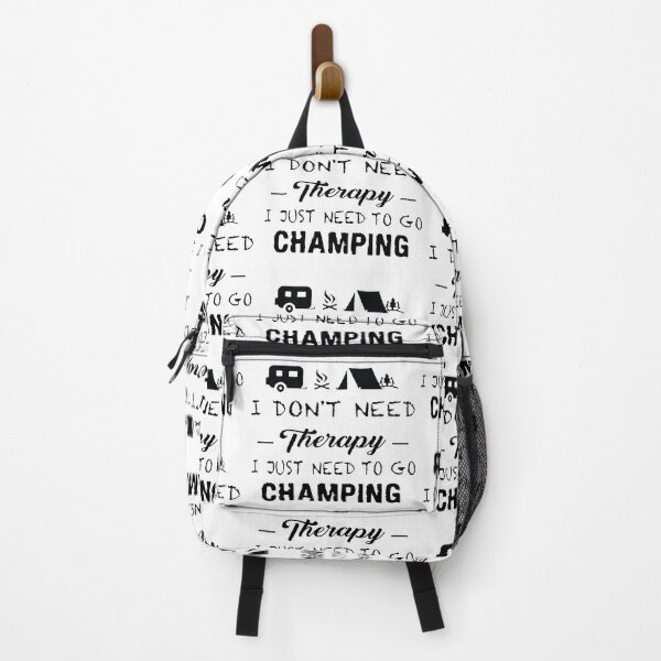 Item preview, Camping Therapy Camper Tent Caravan I dont need therapy i just need to go camping Apparel Essential Motivation Inspiration Joy Mood designed and sold by DesignByHeartUK.
