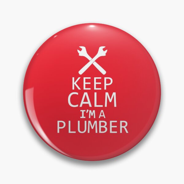 Item preview, Keep Calm I'm A Plumber Funny quote designed and sold by DesignHouse07.