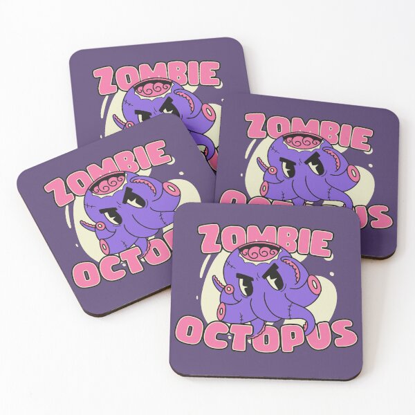 Item preview, Cute Zombie Octopus // Funny Halloween Animals designed and sold by SLAG-Creative.